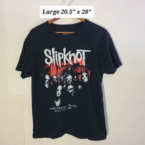 Slipknot Subliminal Verses World Tour Black Large T-Shirt